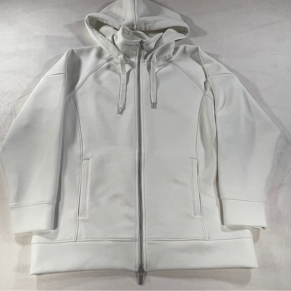CALIA by Carrie Underwood White Zip-Up Hoodie with Zipper